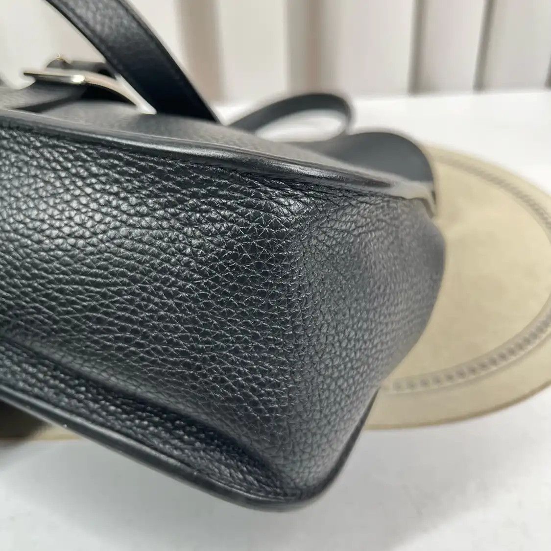 Hermes Hermes Halzan 31 black Clemence cowhide leather crossbody bag gold hardware A Size ONE SIZE - 5 Thumbnail