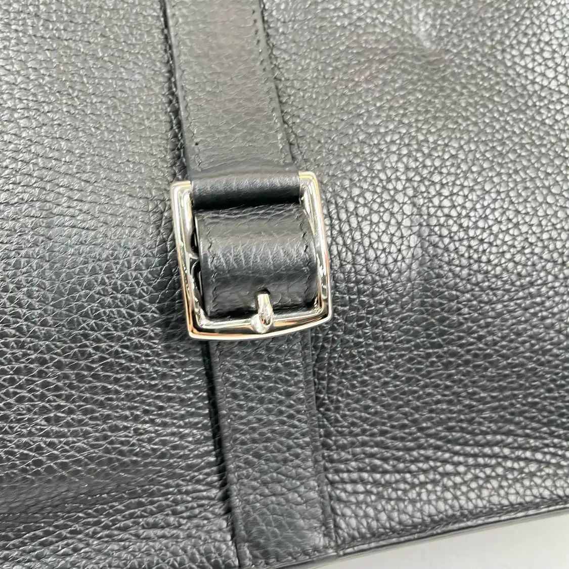 Hermes Hermes Halzan 31 black Clemence cowhide leather crossbody bag gold hardware A Size ONE SIZE - 7 Thumbnail