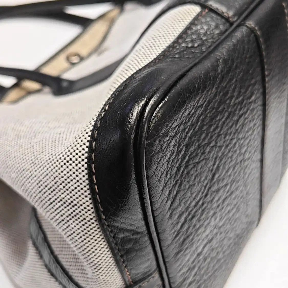 Hermes Hermes Garden Party 36 milkshake white coated canvas Garden Party handbag silver Size ONE SIZE - 13 Thumbnail