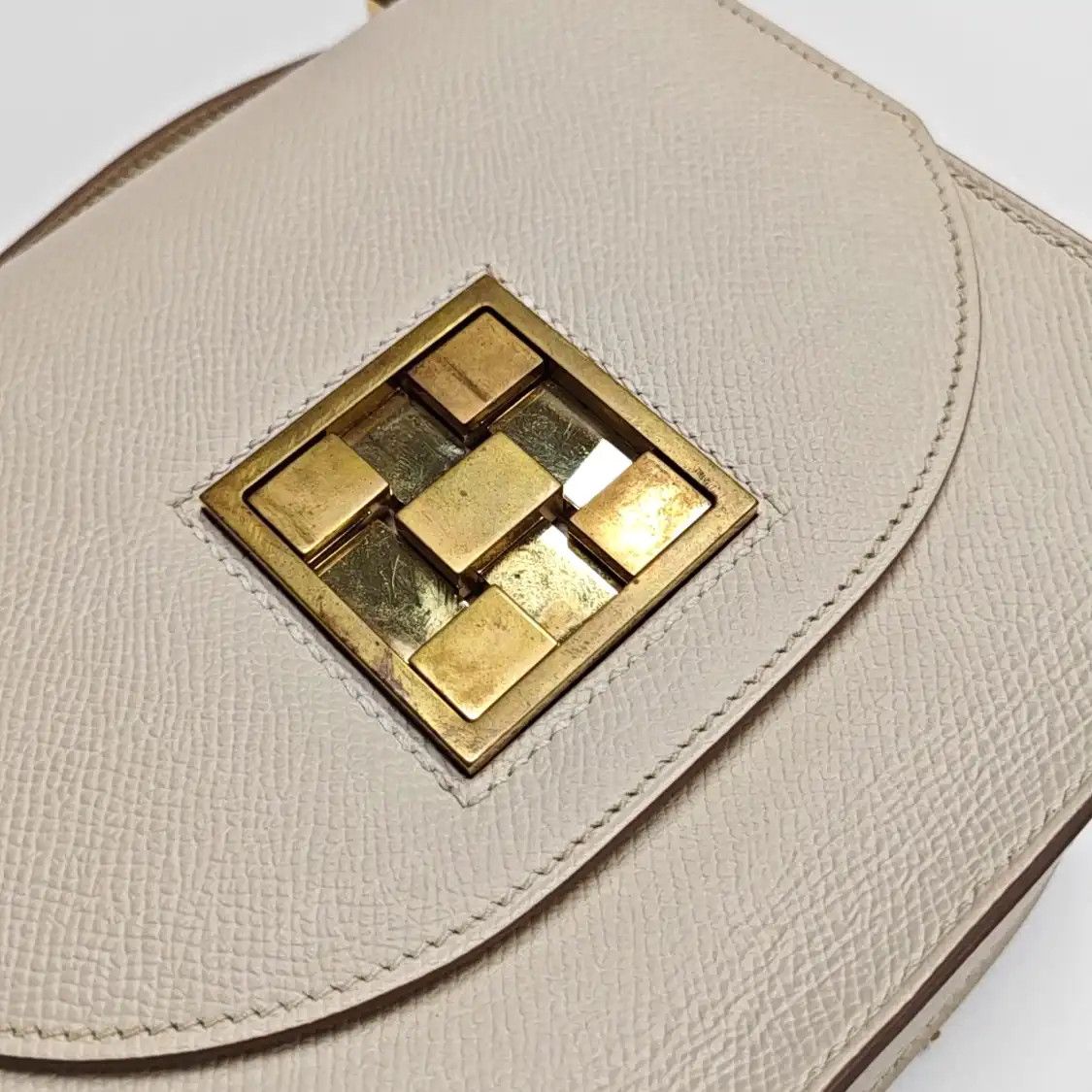 Hermes Hermes Mosaique milkshake white Epsom cowhide leather Marseille gram shoulder ba Size ONE SIZE - 11 Thumbnail