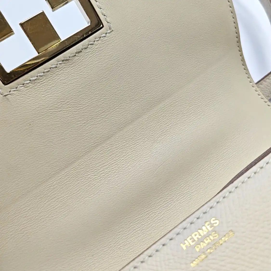 Hermes Hermes Mosaique milkshake white Epsom cowhide leather Marseille gram shoulder ba Size ONE SIZE - 12 Thumbnail