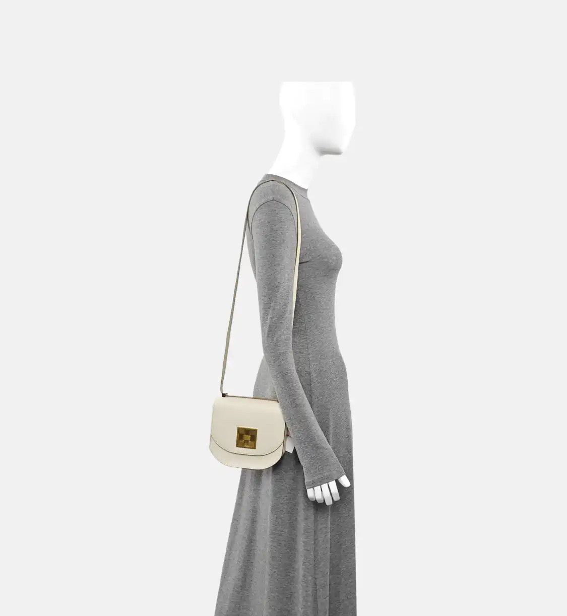 Hermes Hermes Mosaique milkshake white Epsom cowhide leather Marseille gram shoulder ba Size ONE SIZE - 2 Thumbnail