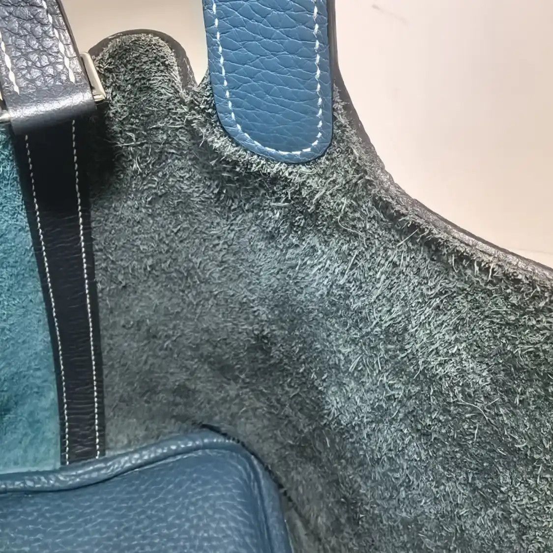 Hermes Hermes Picotin Lock 18 new denim blue Clemence cowhide leather picotin handbag s Size ONE SIZE - 10 Thumbnail