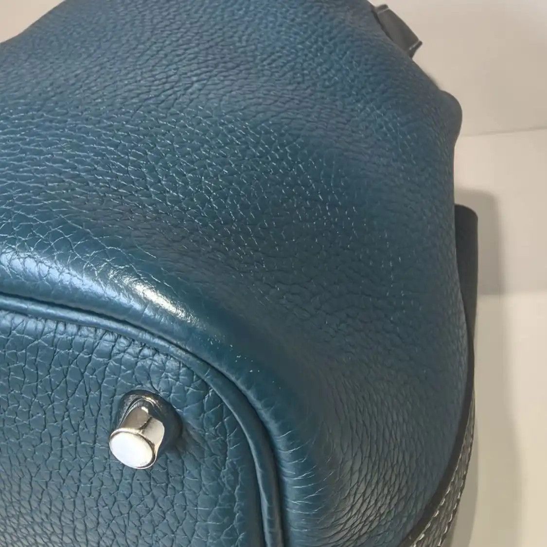 Hermes Hermes Picotin Lock 18 new denim blue Clemence cowhide leather picotin handbag s Size ONE SIZE - 2 Thumbnail