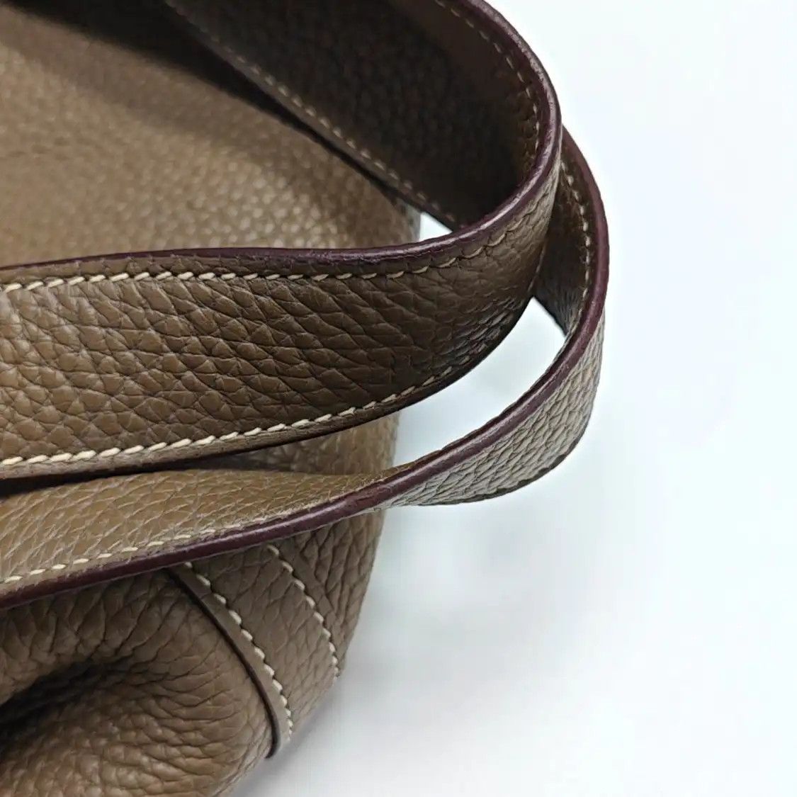 Hermes Hermes Picotin Lock 22 Etoupe Clemence cowhide leather picotin handbag gold hard Size ONE SIZE - 11 Thumbnail