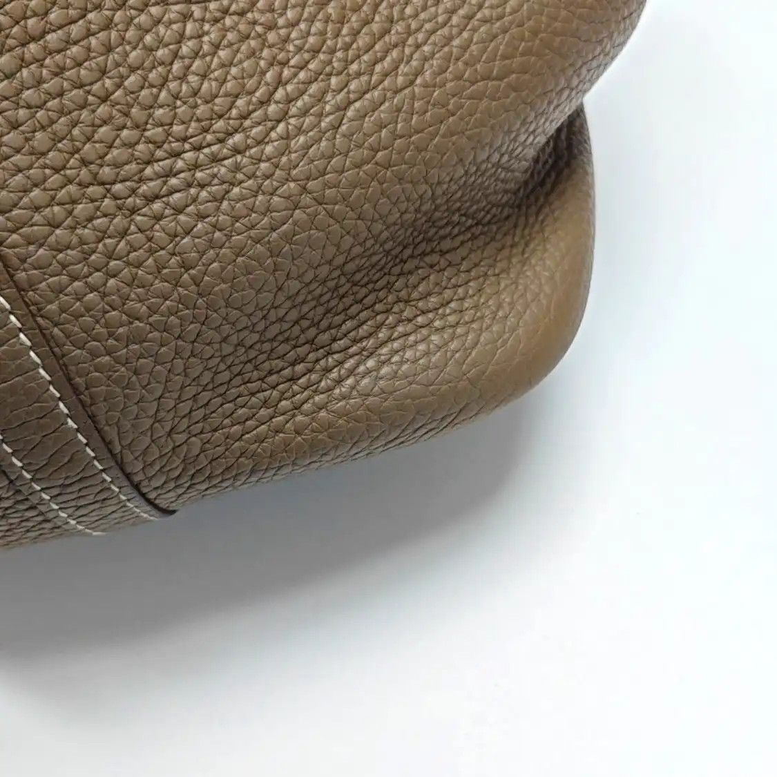 Hermes Hermes Picotin Lock 22 Etoupe Clemence cowhide leather picotin handbag gold hard Size ONE SIZE - 14 Thumbnail