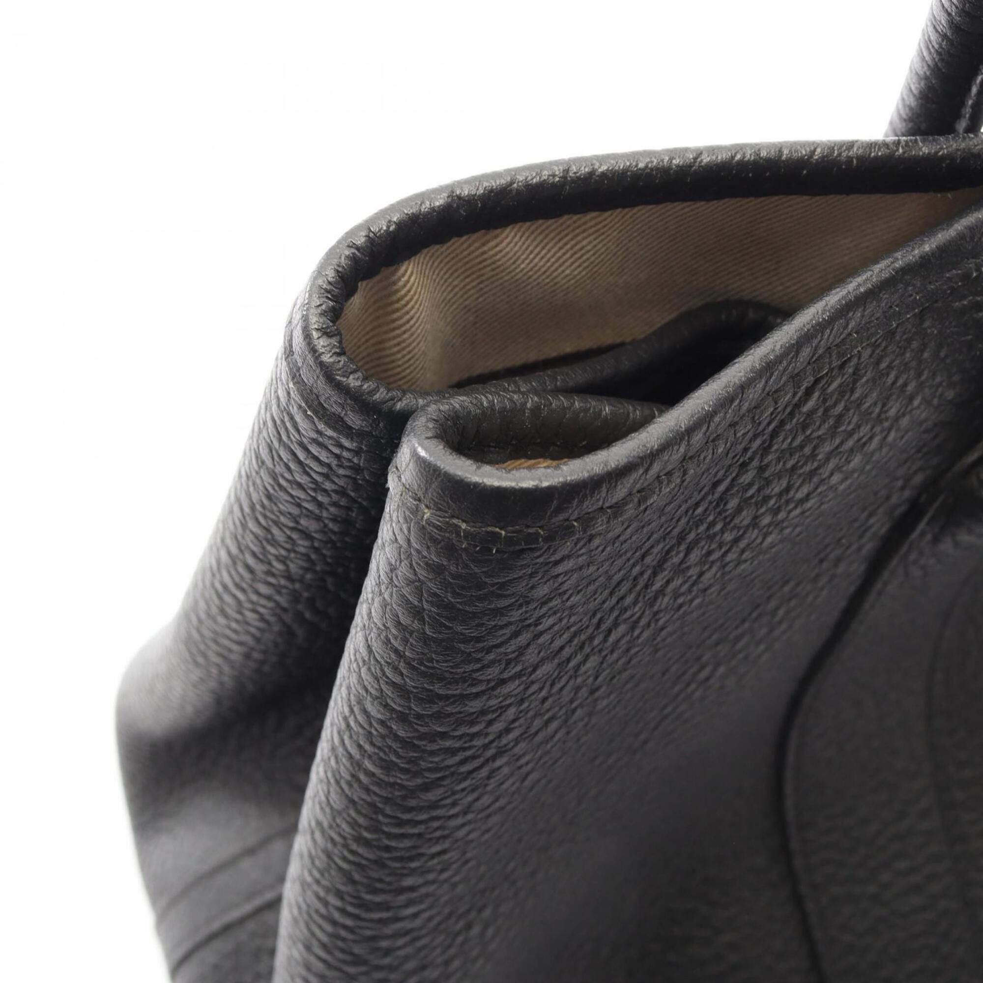 Hermes Hermes Garden Party PM Steeple Quadrière Tote Bag Handbag Leather Vache Country Women's Black Size ONE SIZE - 10 Thumbnail