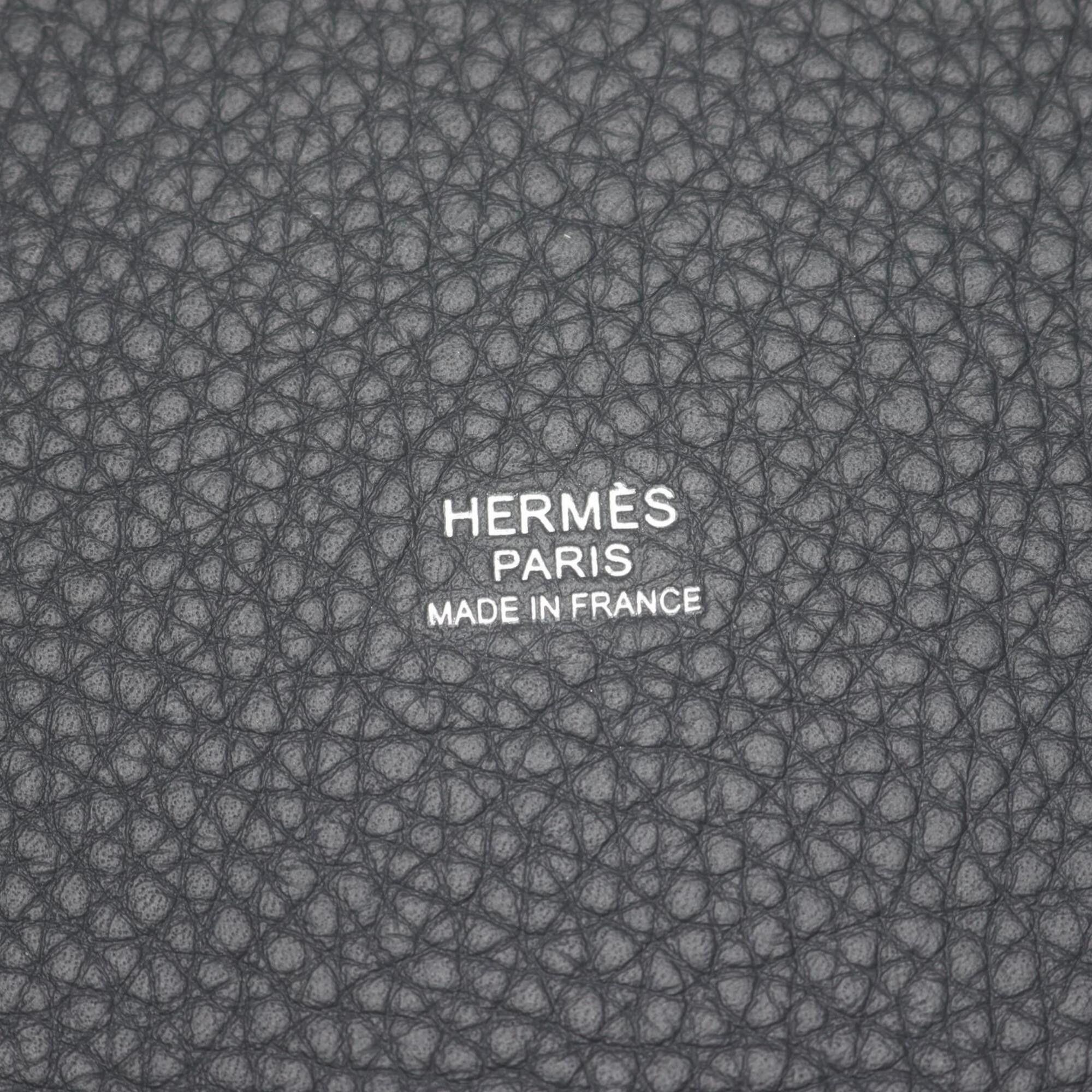 Hermes Hermes Picotin Lock PM Handbag, Taurillon Clemence Leather, Women's, Gray Size ONE SIZE - 4 Thumbnail