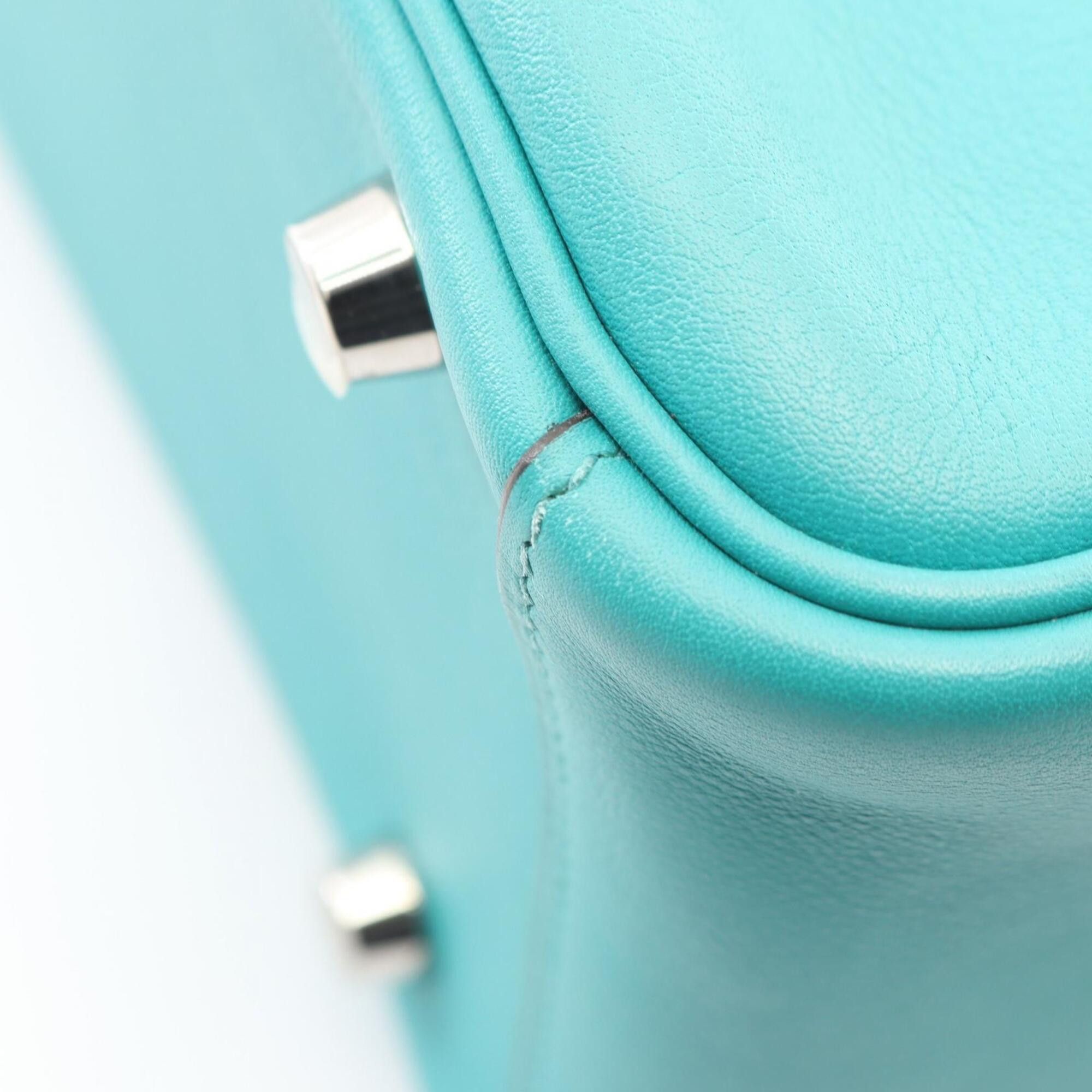 Hermes Hermes Lindy 26 Shoulder Bag/Handbag, Leather, Veau Swift, Women's, Green Size ONE SIZE - 7 Thumbnail