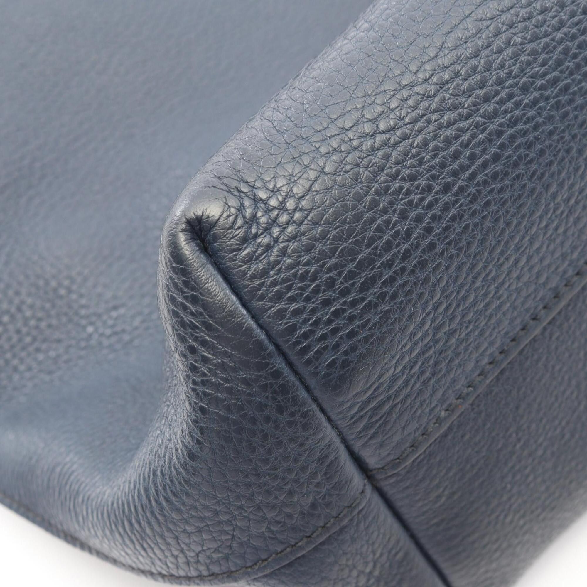 Prada Prada VITELLO PHENIX 2-Way Tote Bag/Handbag, Leather, Women's, Navy, 1BG865 Size ONE SIZE - 8 Thumbnail