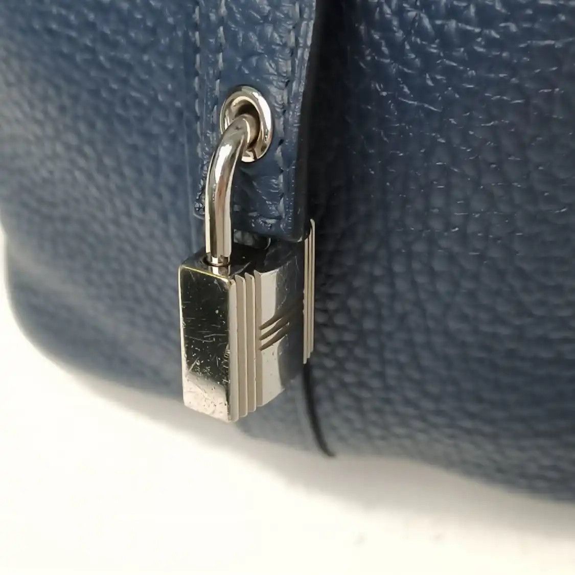 Hermes Hermes Picotin Lock 18 Prussian Blue Clemence cowhide leather picotin handbag si Size ONE SIZE - 8 Thumbnail