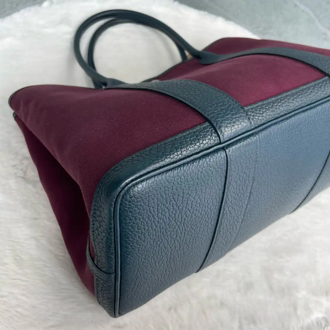 Hermes Hermes Garden Party 36 grape canvas Garden Party handbag silver hardware Size ONE SIZE - 8 Thumbnail