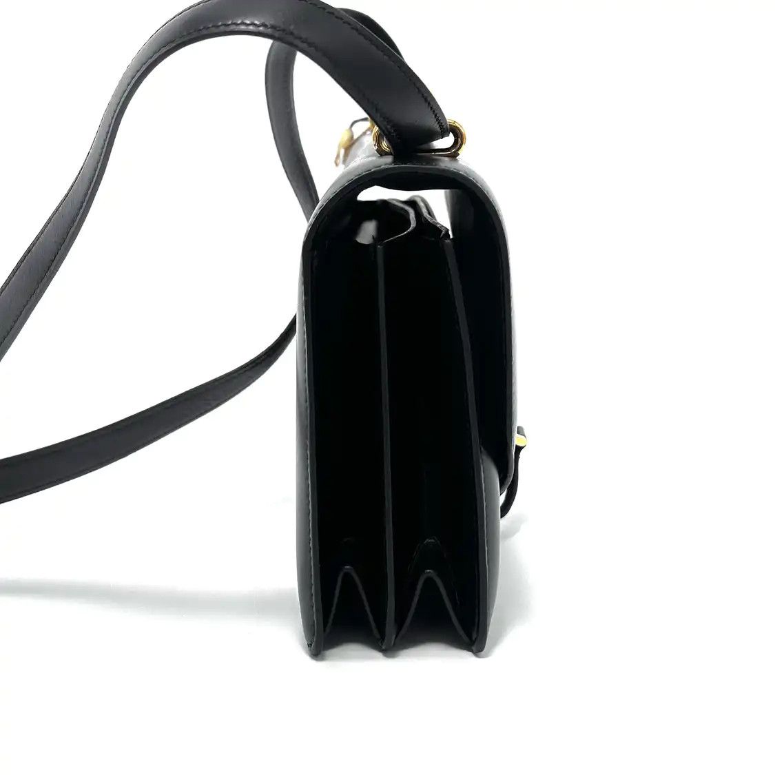 Hermes Hermes Sac Ring 26 blackBOX leather shoulder bag gold hardware medium vintage ed Size ONE SIZE - 2 Thumbnail