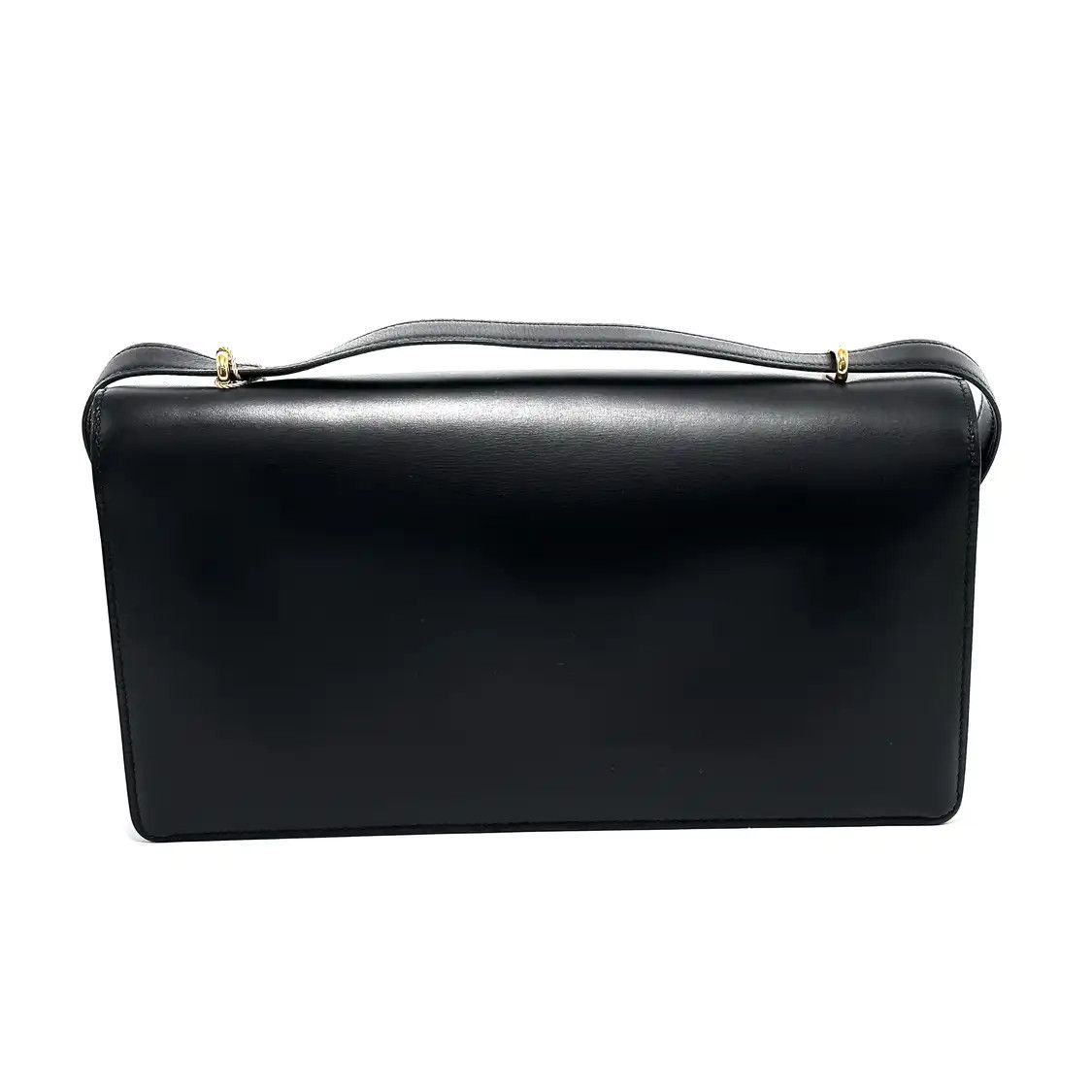 Hermes Hermes Sac Ring 26 blackBOX leather shoulder bag gold hardware medium vintage ed Size ONE SIZE - 4 Thumbnail