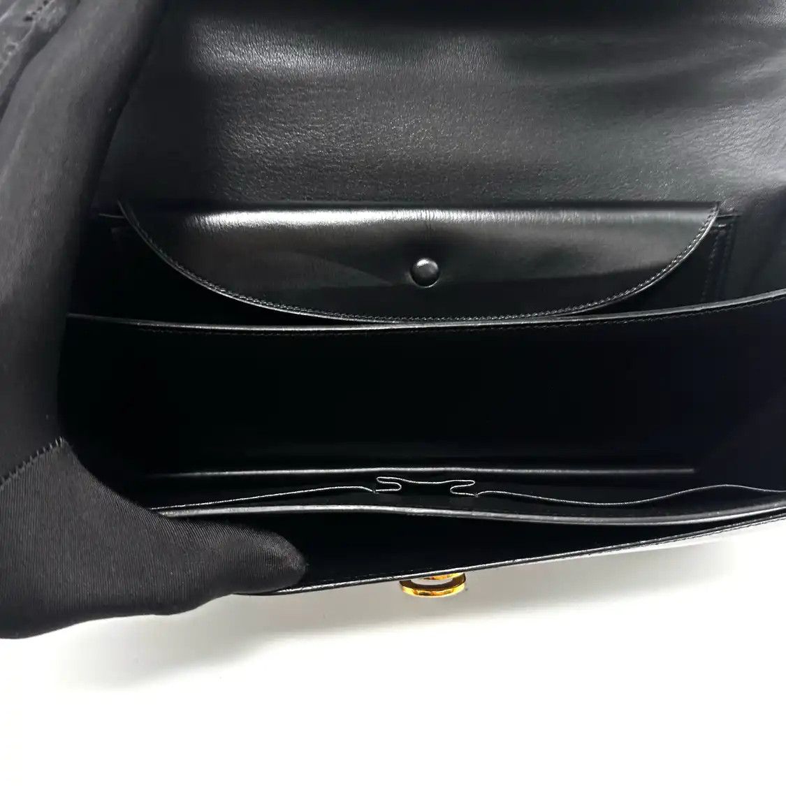 Hermes Hermes Sac Ring 26 blackBOX leather shoulder bag gold hardware medium vintage ed Size ONE SIZE - 6 Thumbnail