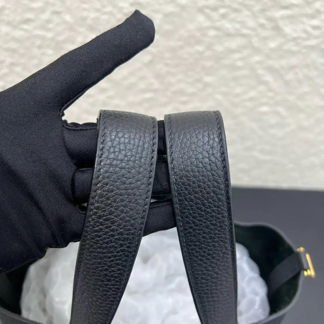 Hermes Hermes Picotin Lock 18 black Togo cowhide leather picotin handbag gold hardware Size ONE SIZE - 10 Thumbnail