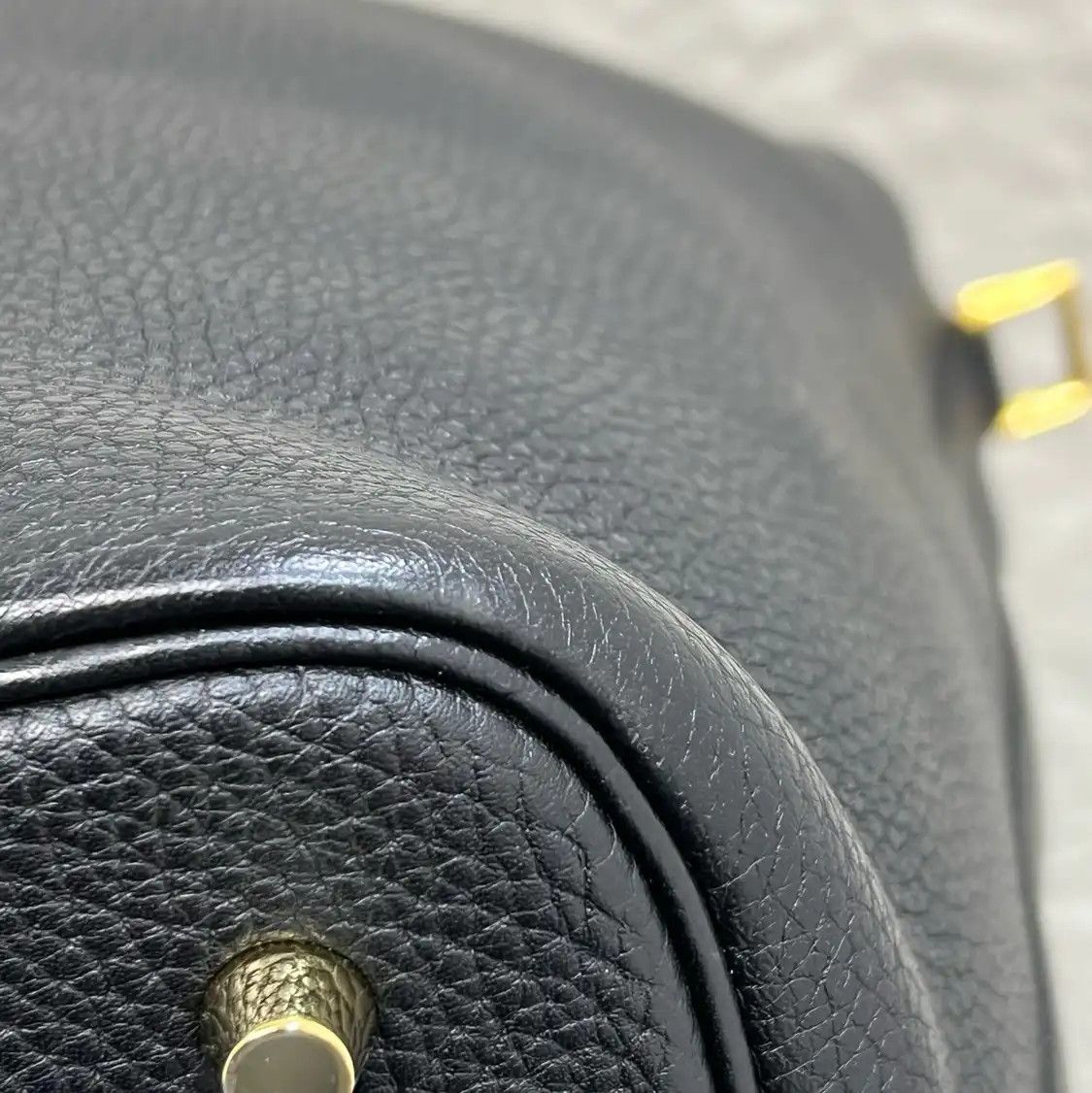 Hermes Hermes Picotin Lock 18 black Togo cowhide leather picotin handbag gold hardware Size ONE SIZE - 12 Thumbnail