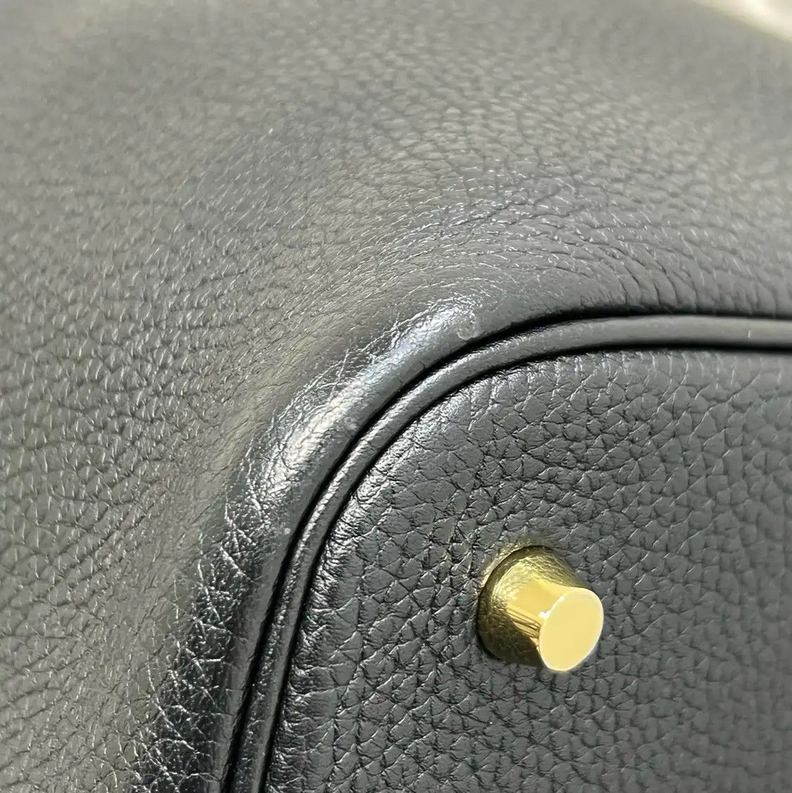 Hermes Hermes Picotin Lock 18 black Togo cowhide leather picotin handbag gold hardware Size ONE SIZE - 11 Thumbnail