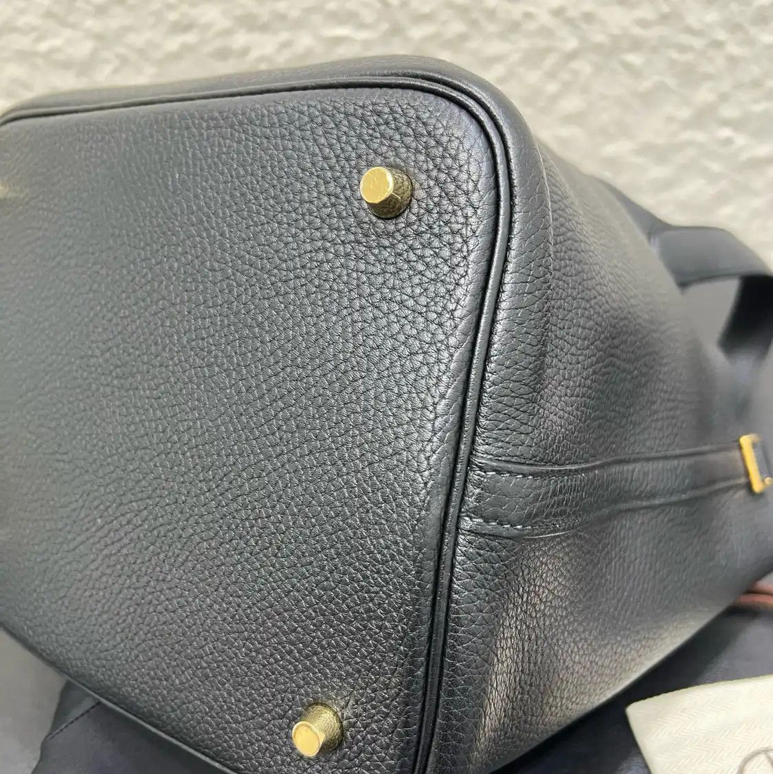 Hermes Hermes Picotin Lock 18 black Togo cowhide leather picotin handbag gold hardware Size ONE SIZE - 8 Thumbnail