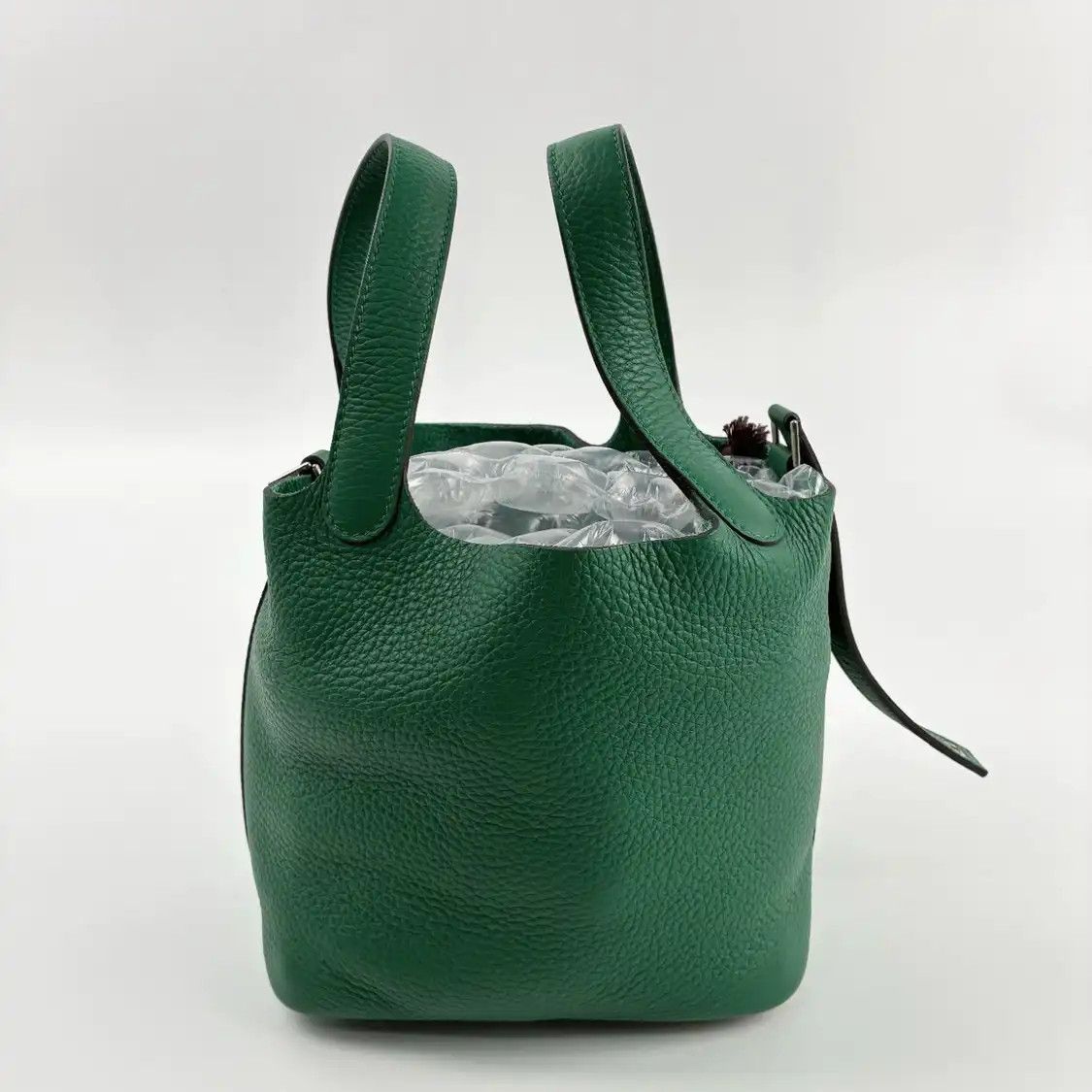 Hermes Hermes Picotin Lock 18 velvet green Clemence cowhide leather picotin handbag sil Size ONE SIZE - 2 Thumbnail