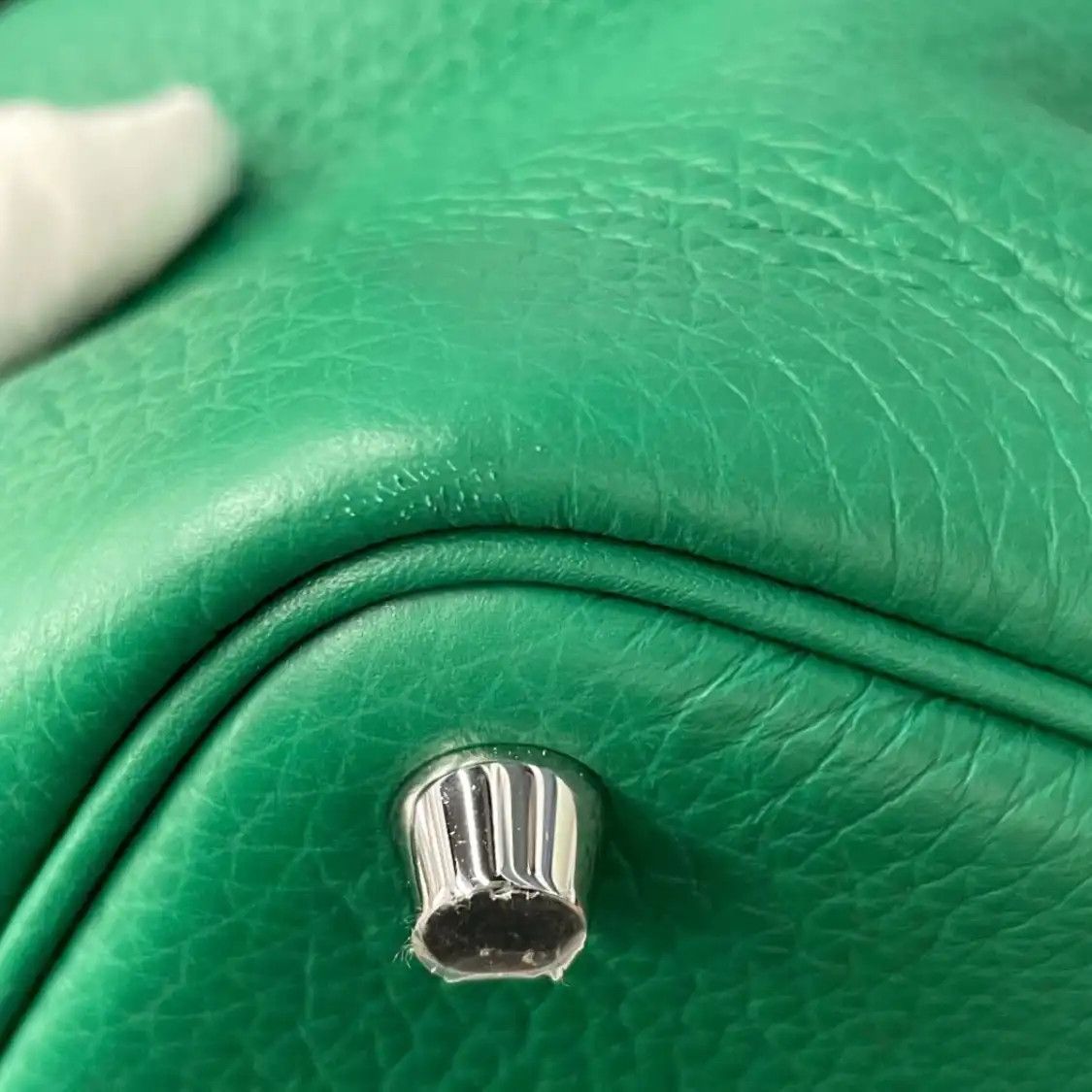 Hermes Hermes Picotin Lock 18 velvet green Clemence cowhide leather picotin handbag sil Size ONE SIZE - 6 Thumbnail
