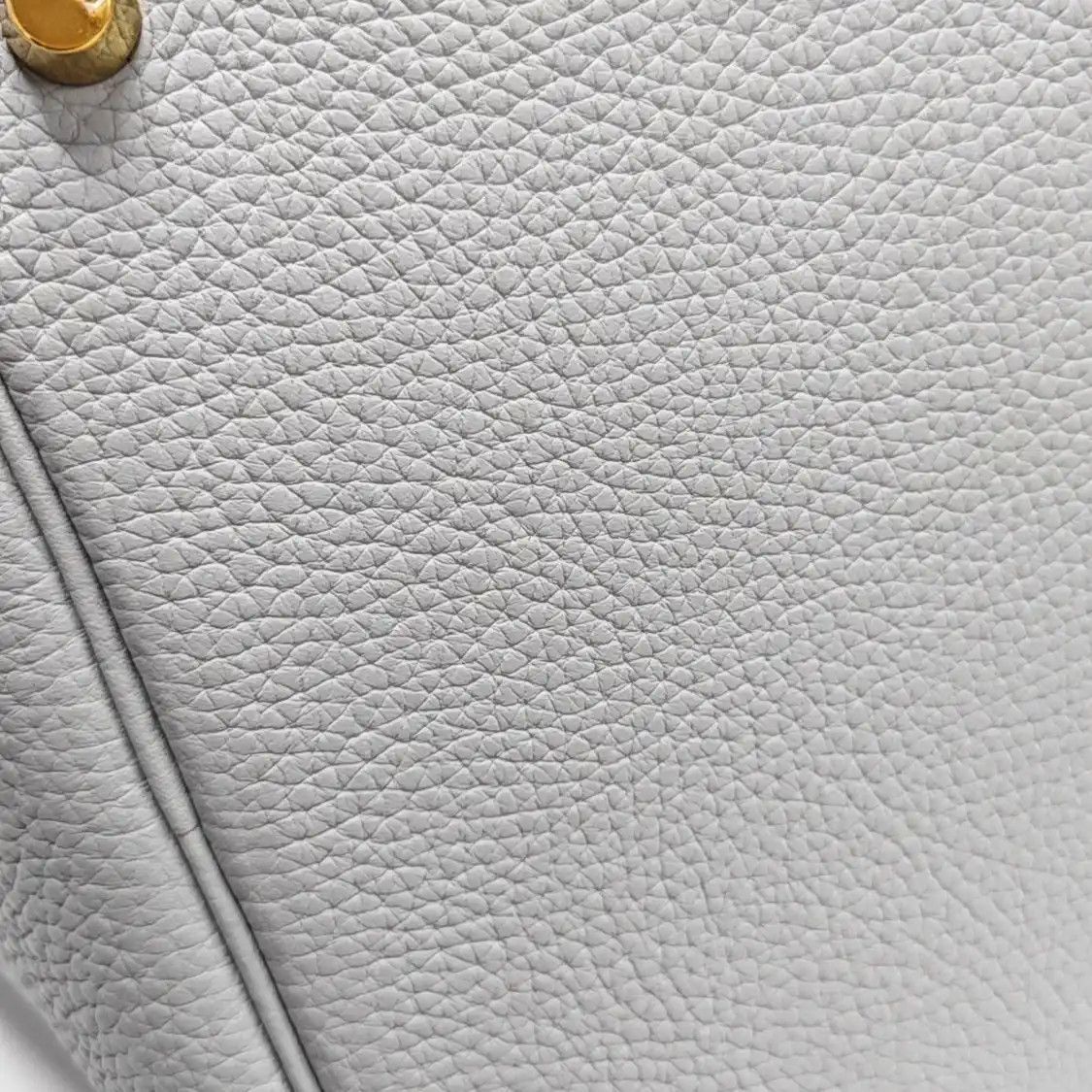 Hermes Hermes Picotin Lock 18 Bleu Brume Clemence cowhide leather picotin handbag gold Size ONE SIZE - 12 Thumbnail