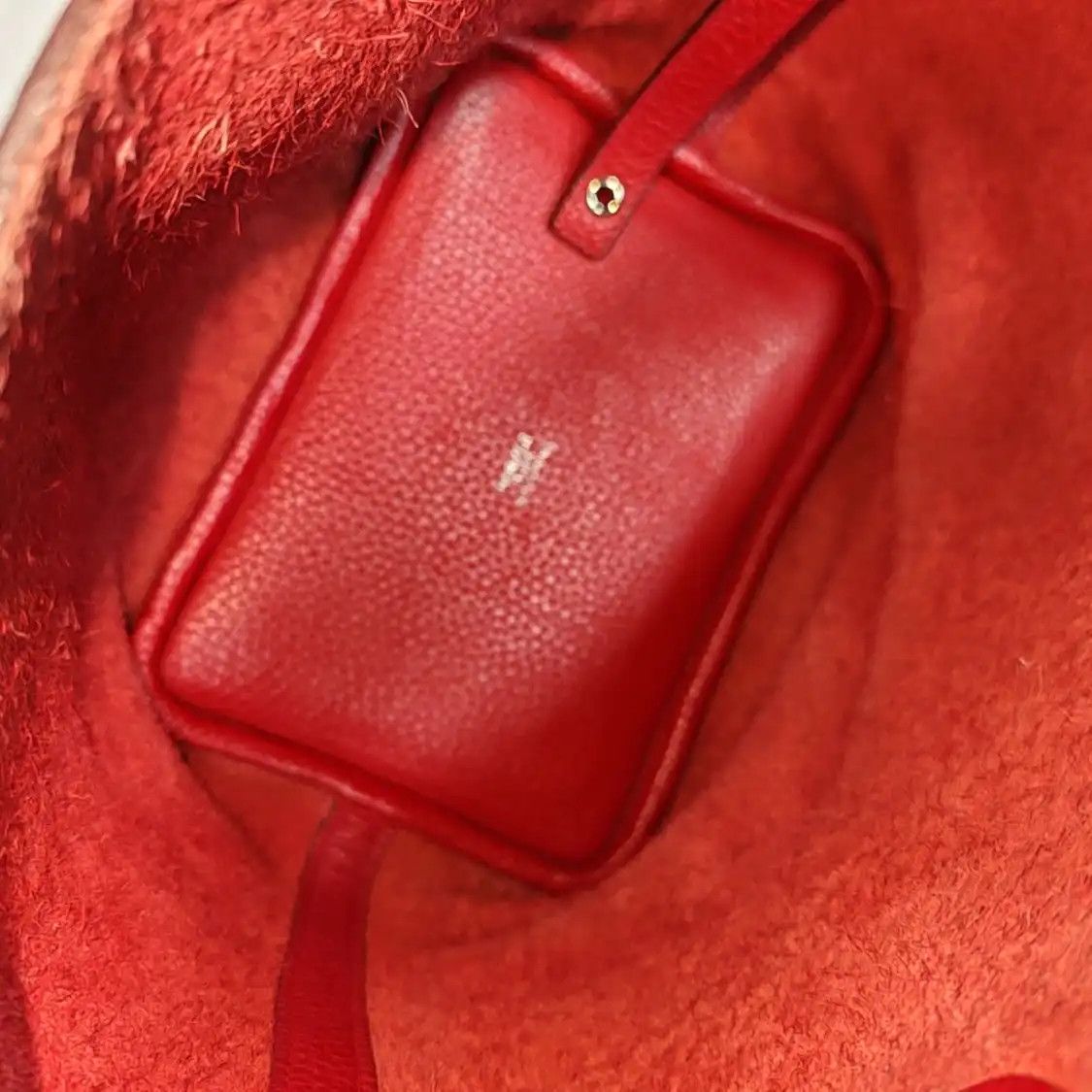 Hermes Hermes Picotin Lock 18 Rouge Clemence cowhide leather picotin handbag silver har Size ONE SIZE - 7 Thumbnail
