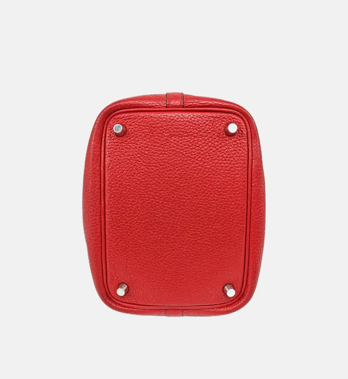 Hermes Hermes Picotin Lock 18 Rouge Clemence cowhide leather picotin handbag silver har Size ONE SIZE - 6 Thumbnail