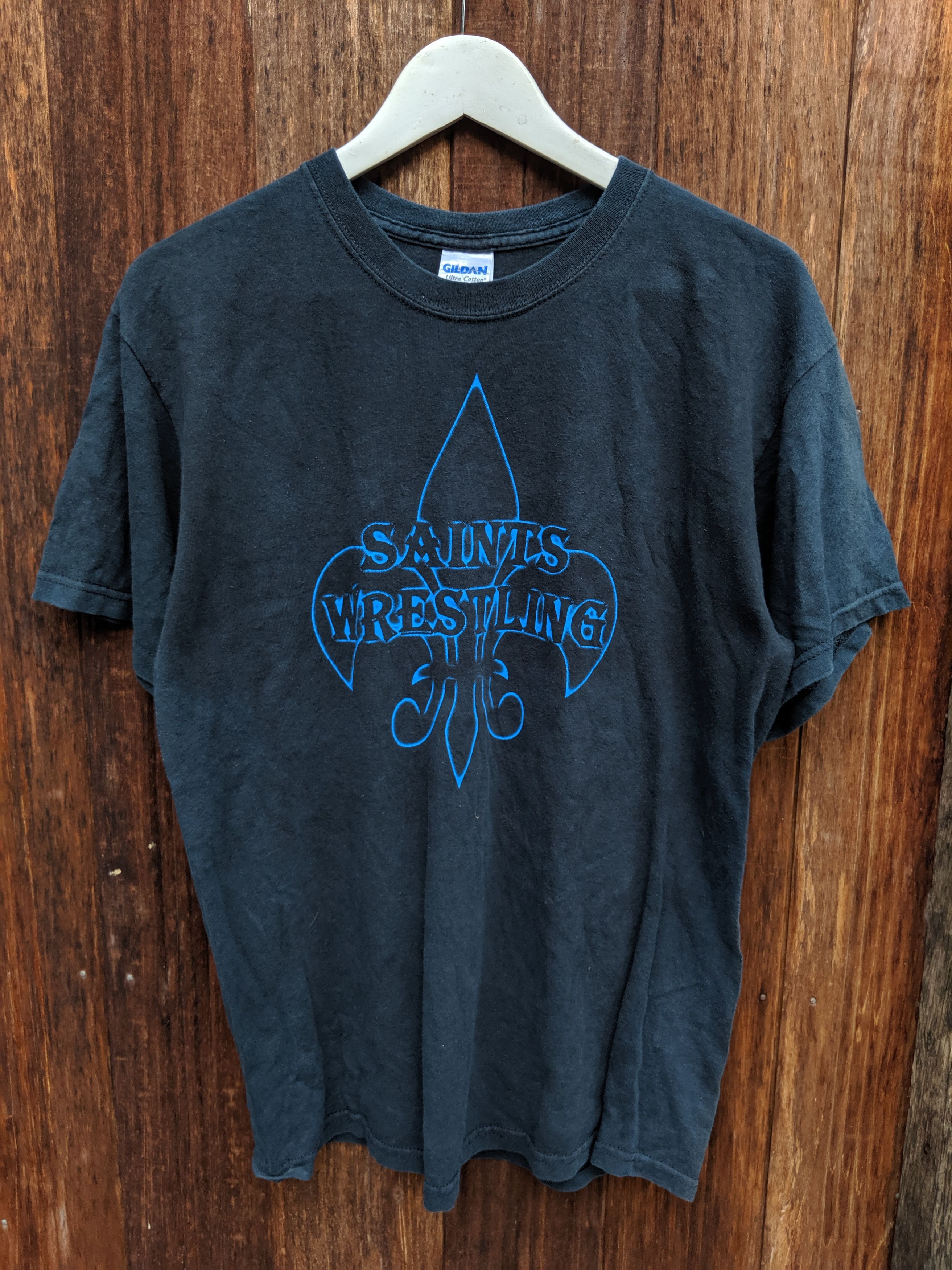 Vintage Saint wrestling/wwf/wwe big print bothside medium size Size US M / EU 48-50 / 2 - 2 Thumbnail