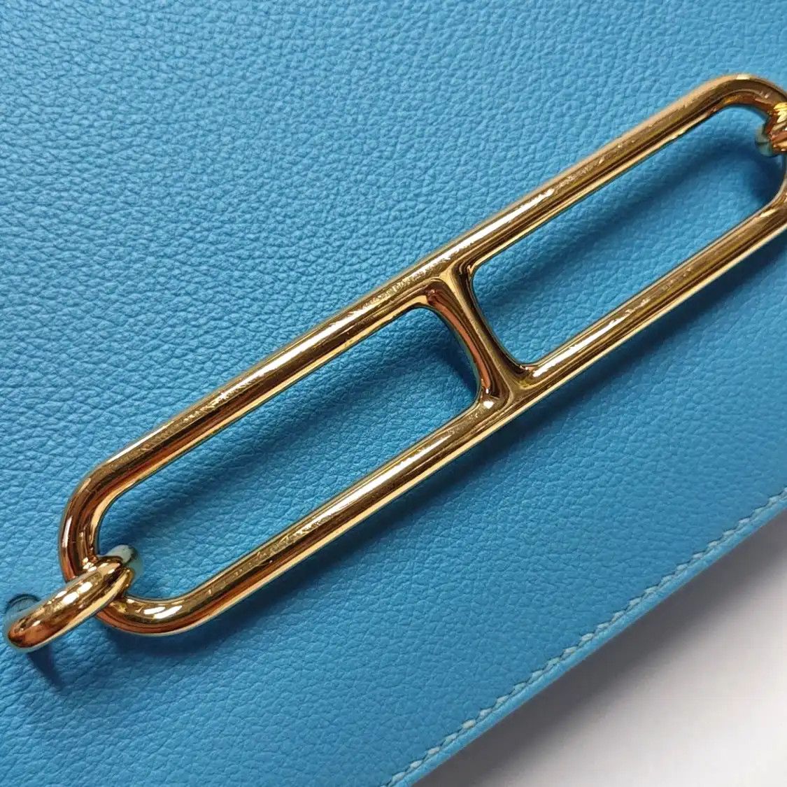 Hermes Hermes Roulis 18 Bleu du Nord Evercolor cowhide leather Roulis shoulder bag cros Size ONE SIZE - 9 Thumbnail
