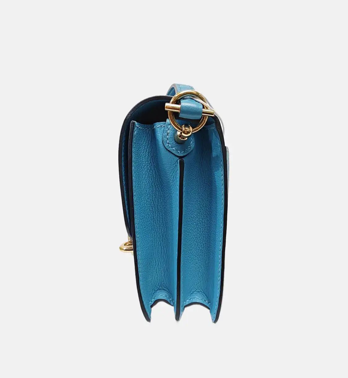 Hermes Hermes Roulis 18 Bleu du Nord Evercolor cowhide leather Roulis shoulder bag cros Size ONE SIZE - 3 Thumbnail
