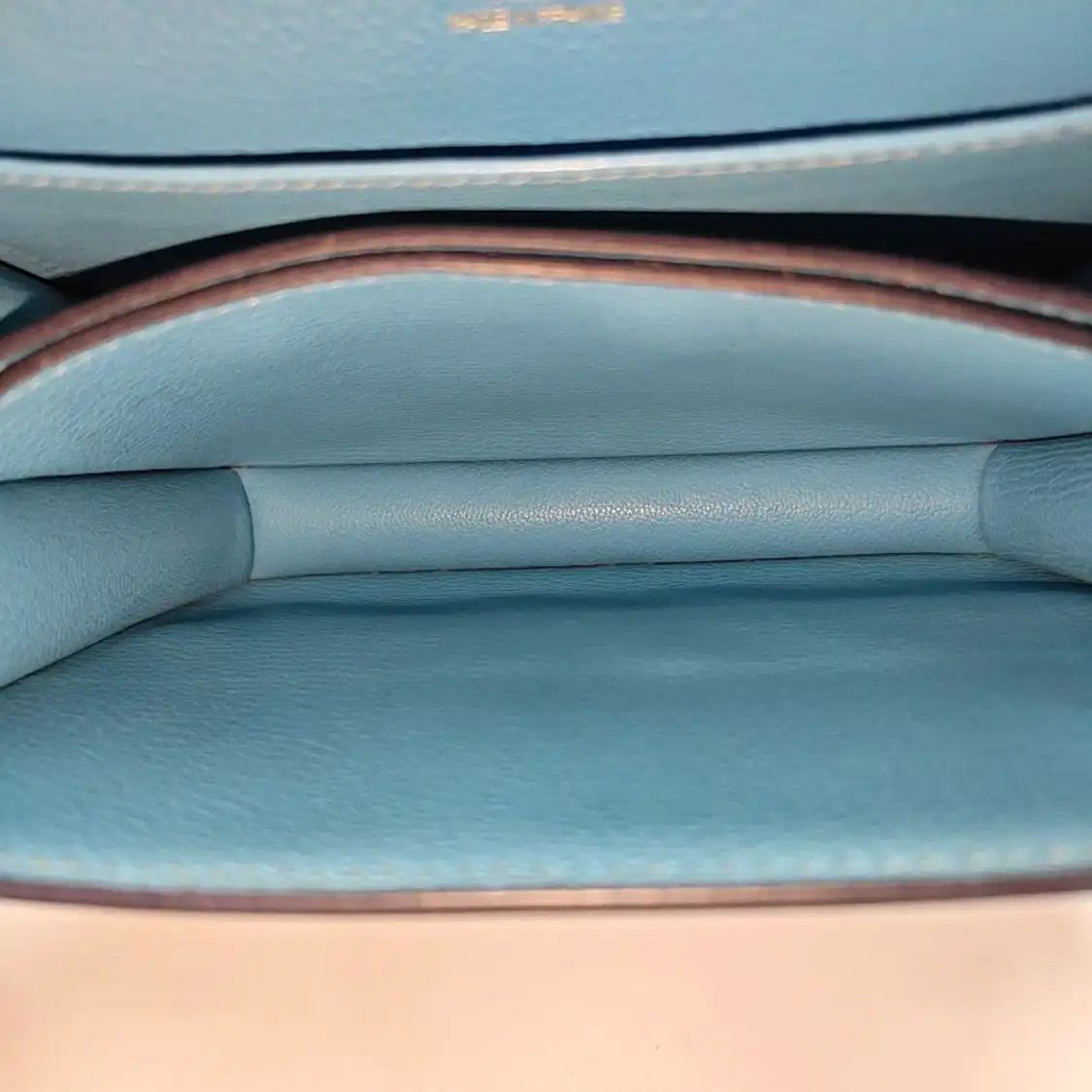 Hermes Hermes Roulis 18 Bleu du Nord Evercolor cowhide leather Roulis shoulder bag cros Size ONE SIZE - 7 Thumbnail
