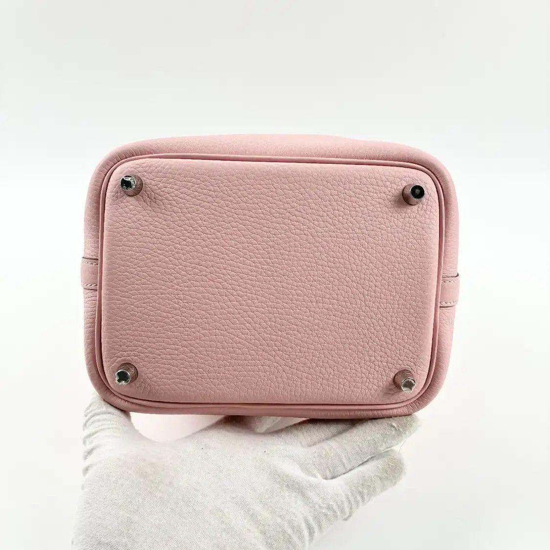 Hermes Hermes Picotin Lock 18 cherry blossom pink Clemence cowhide leather picotin hand Size ONE SIZE - 5 Thumbnail