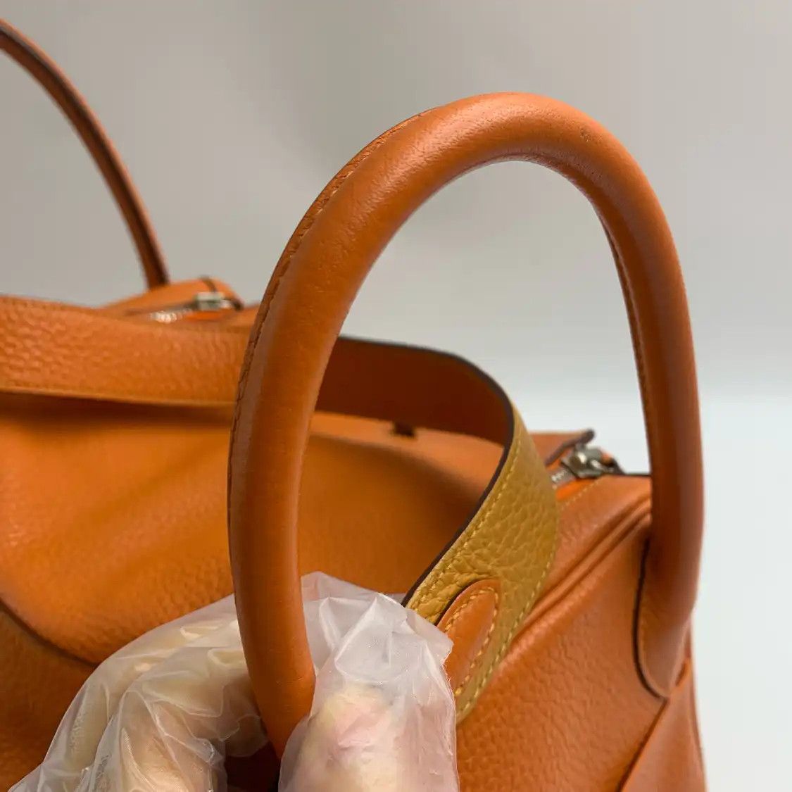 Hermes Hermes Lindy 30 Hermes orange Clemence cowhide leather Lindy bag shoulder bag si Size ONE SIZE - 11 Thumbnail
