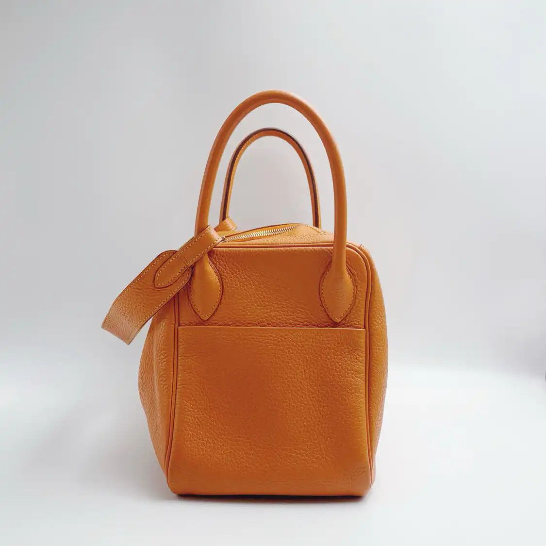 Hermes Hermes Lindy 30 Hermes orange Clemence cowhide leather Lindy bag shoulder bag si Size ONE SIZE - 3 Thumbnail
