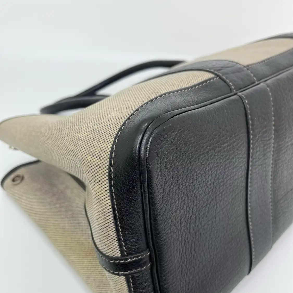 Hermes Hermes Garden Party 36 grey canvas Garden Party shoulder bag silver hardware Size ONE SIZE - 9 Thumbnail