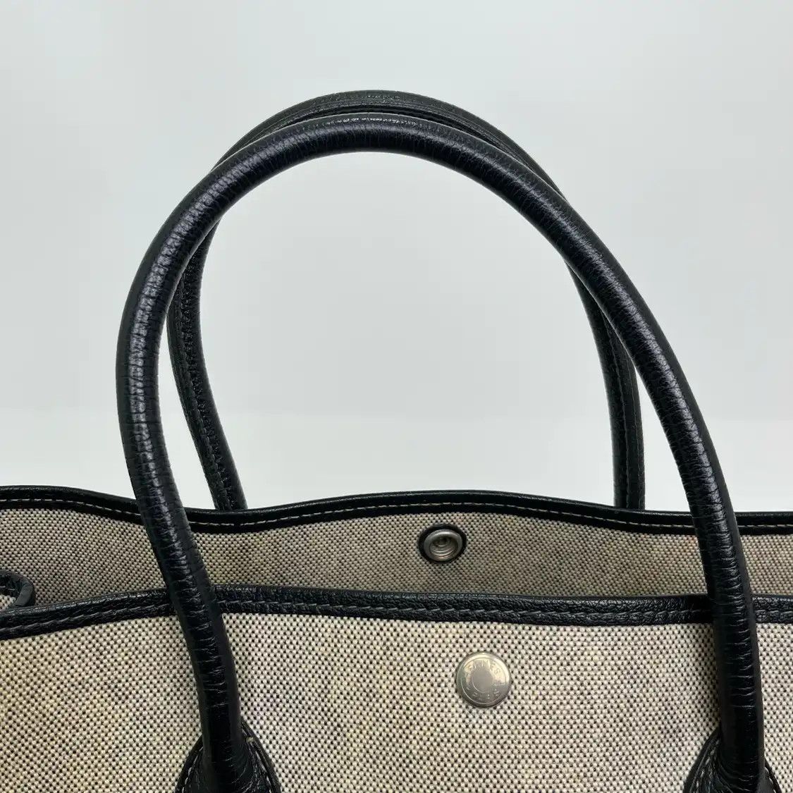Hermes Hermes Garden Party 36 grey canvas Garden Party shoulder bag silver hardware Size ONE SIZE - 7 Thumbnail