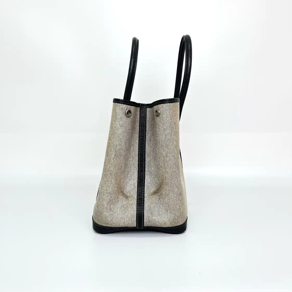 Hermes Hermes Garden Party 36 grey canvas Garden Party shoulder bag silver hardware Size ONE SIZE - 3 Thumbnail