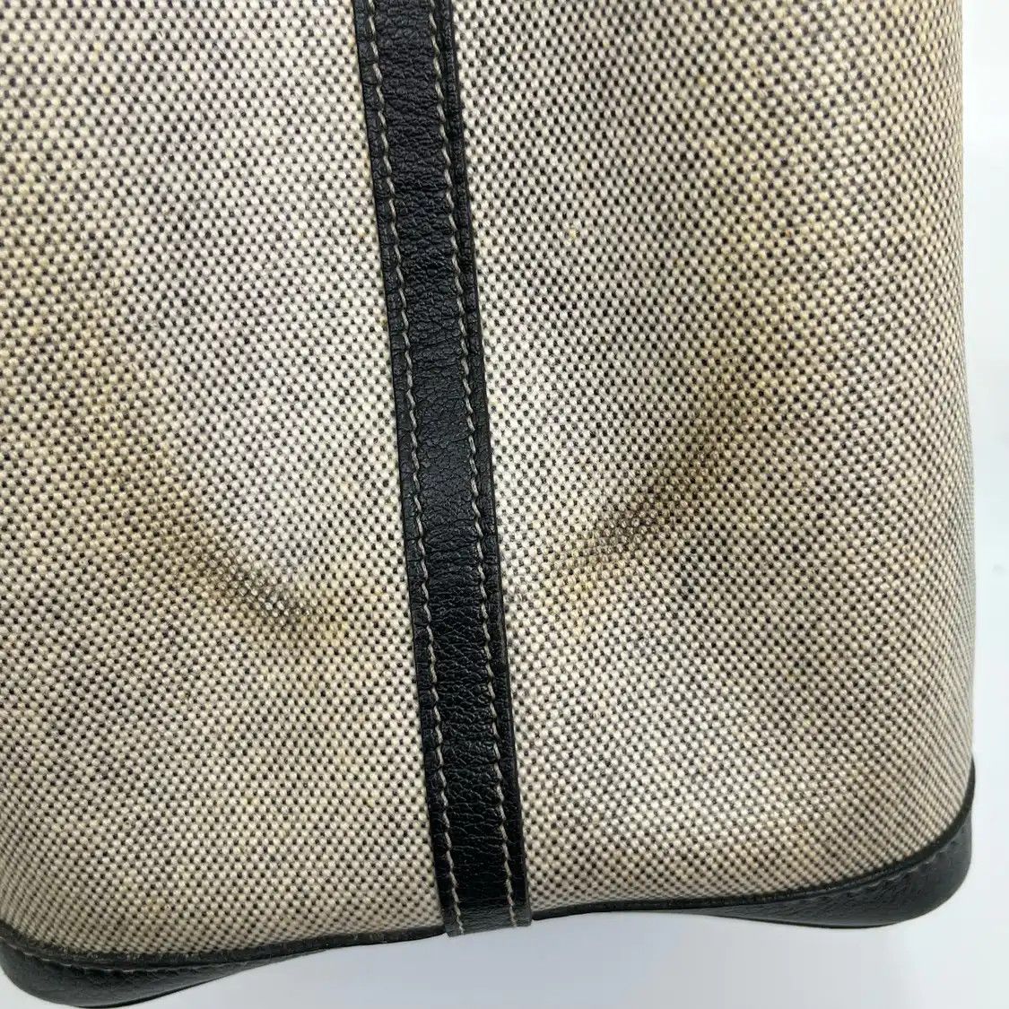 Hermes Hermes Garden Party 36 grey canvas Garden Party shoulder bag silver hardware Size ONE SIZE - 11 Thumbnail