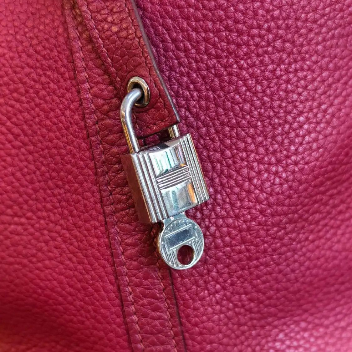 Hermes Hermes Picotin Lock 18 rose purple Clemence cowhide leather picotin handbag silv Size ONE SIZE - 8 Thumbnail