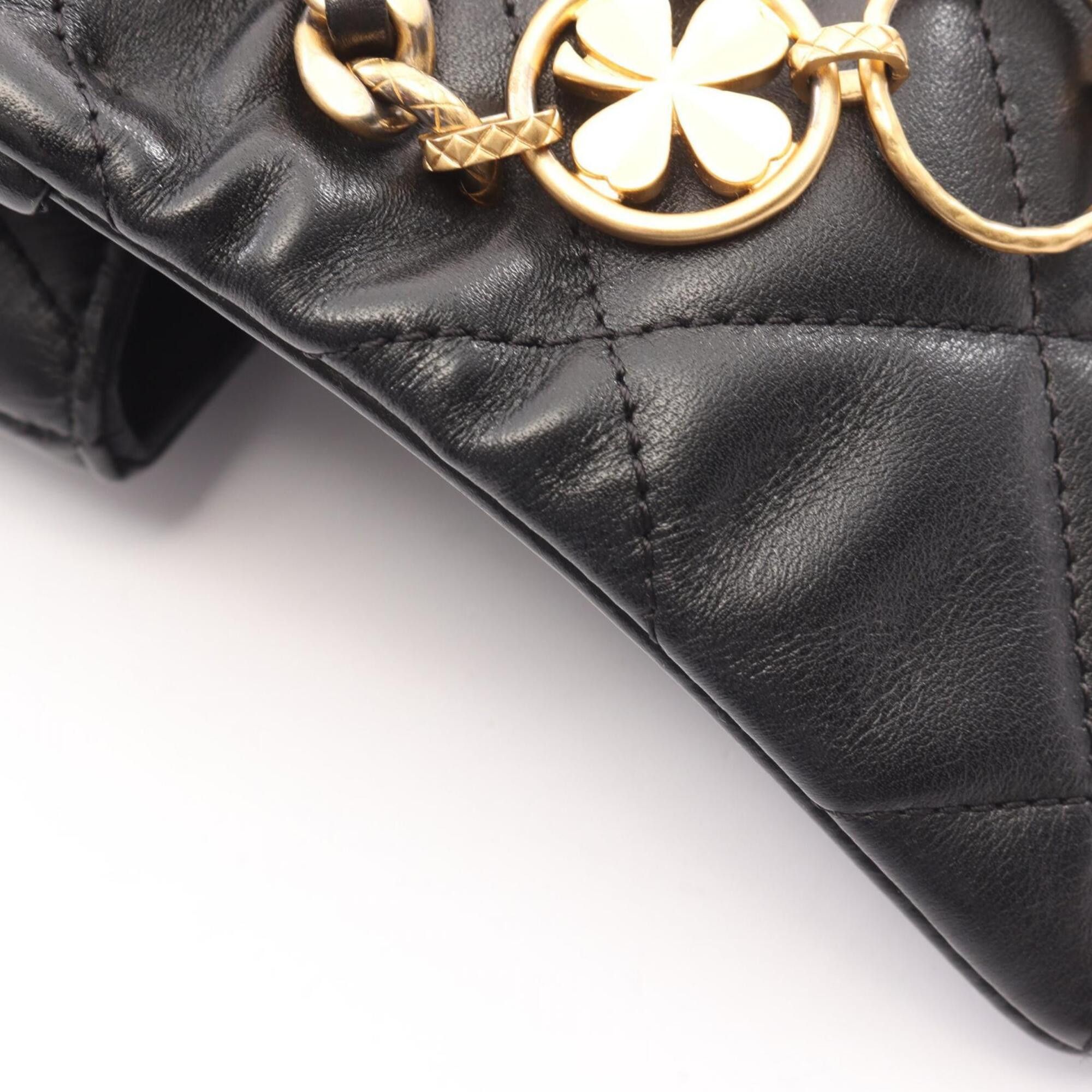 Chanel Chanel Matelassé 2-Way Shoulder Bag/Handbag, Lambskin Leather, Women's, Black (AS4274) Size ONE SIZE - 8 Thumbnail