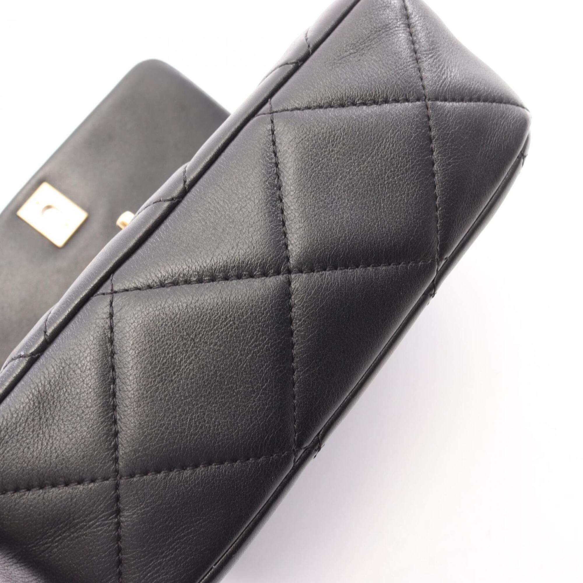 Chanel Chanel Matelassé 2-Way Shoulder Bag/Handbag, Lambskin Leather, Women's, Black (AS4274) Size ONE SIZE - 9 Thumbnail