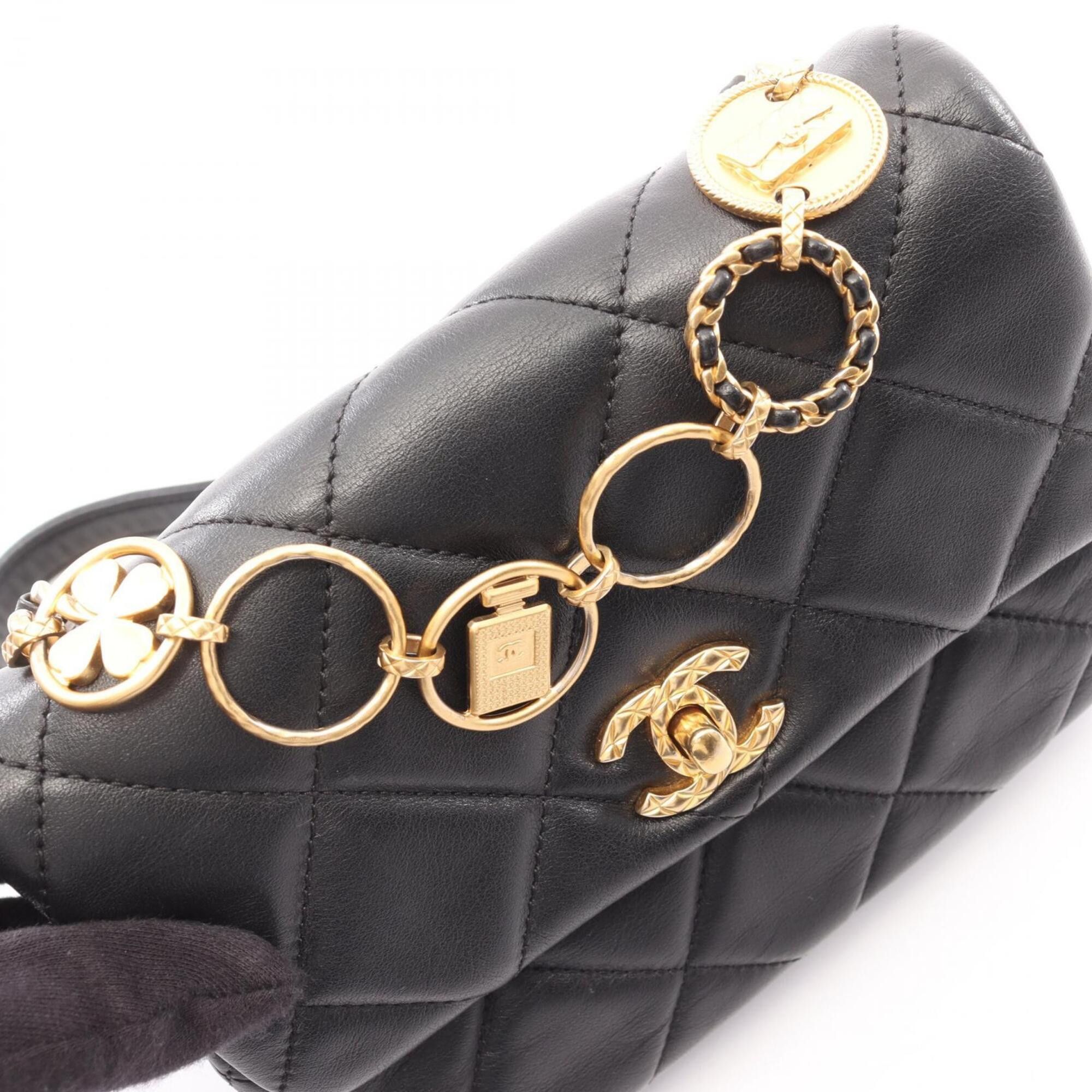 Chanel Chanel Matelassé 2-Way Shoulder Bag/Handbag, Lambskin Leather, Women's, Black (AS4274) Size ONE SIZE - 10 Thumbnail