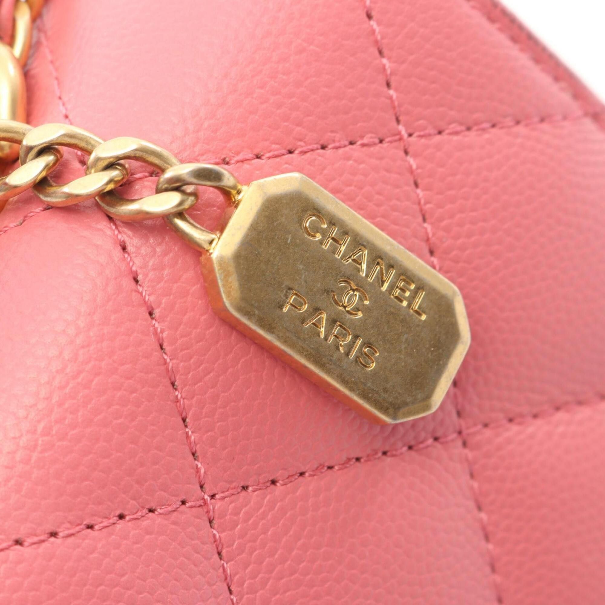 Chanel Chanel Matelassé Top Handle 2-Way Shoulder Bag/Handbag, Caviar Leather (Grained Calfskin), Women's, Pink, AS4284 Size ONE SIZE - 9 Thumbnail