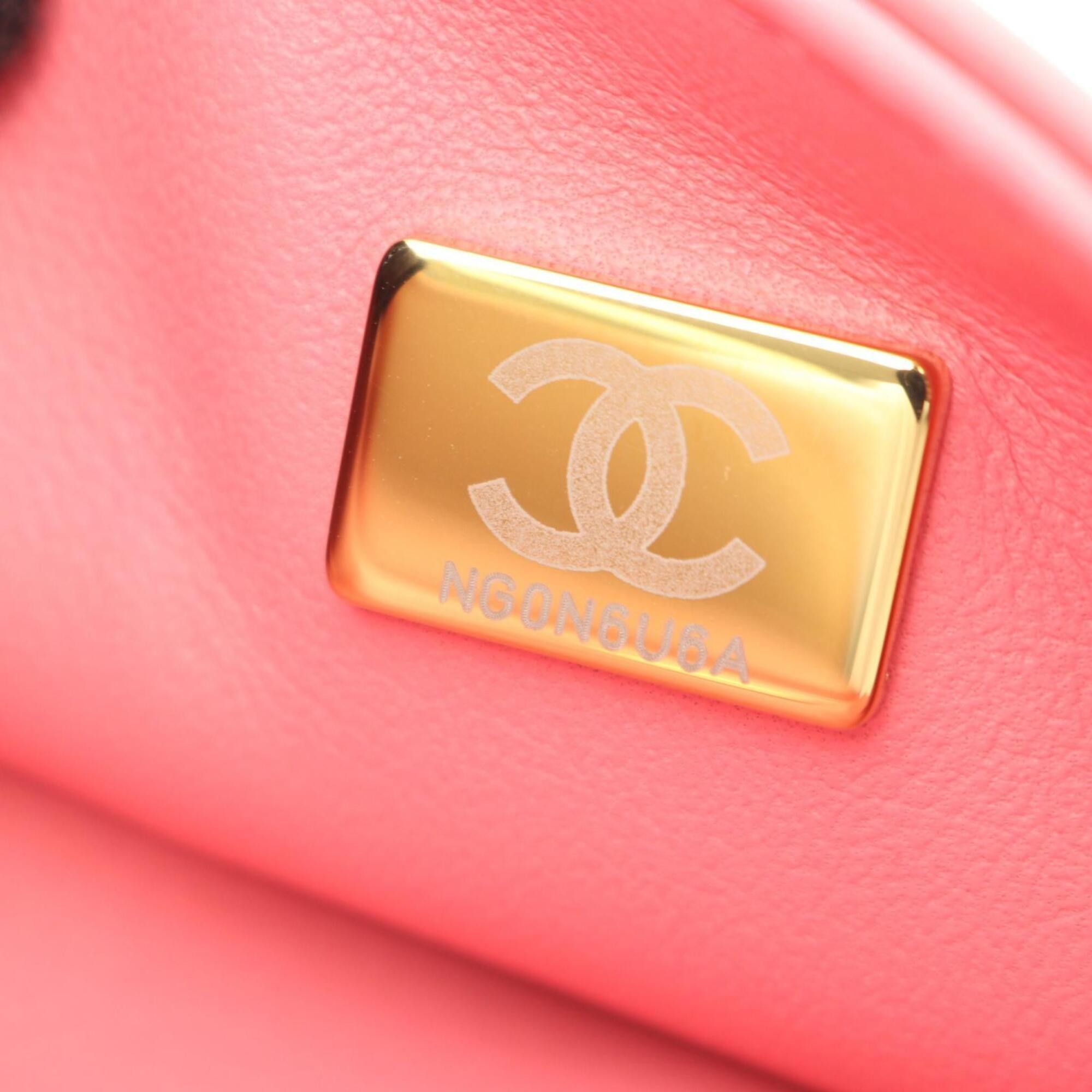 Chanel Chanel Matelassé Top Handle 2-Way Shoulder Bag/Handbag, Caviar Leather (Grained Calfskin), Women's, Pink, AS4284 Size ONE SIZE - 6 Thumbnail