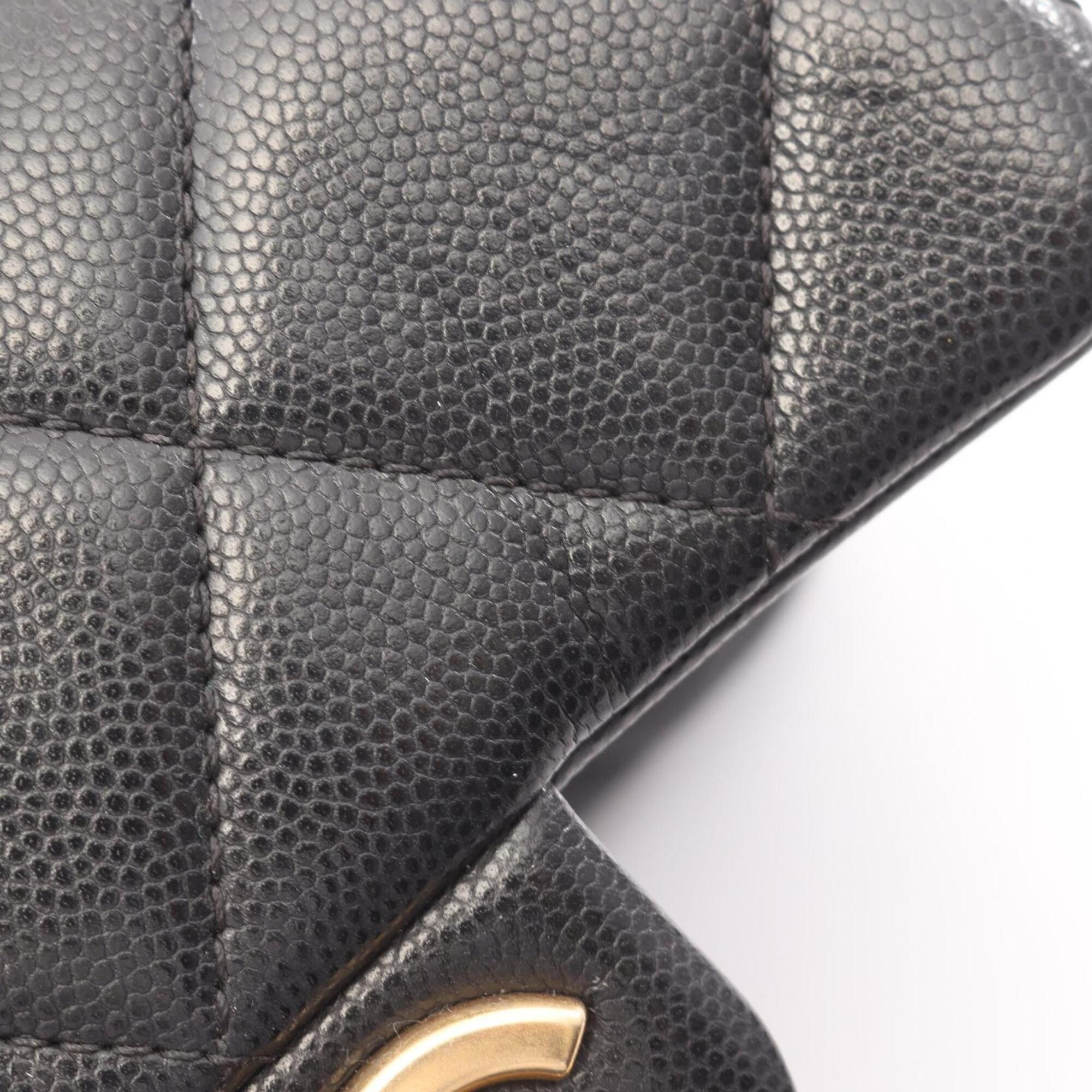 Chanel Chanel Matelassé Mini Flap Shoulder Bag/Handbag, Caviar Leather (Grained Calfskin), Women's, Black, AS3368 Size ONE SIZE - 10 Thumbnail