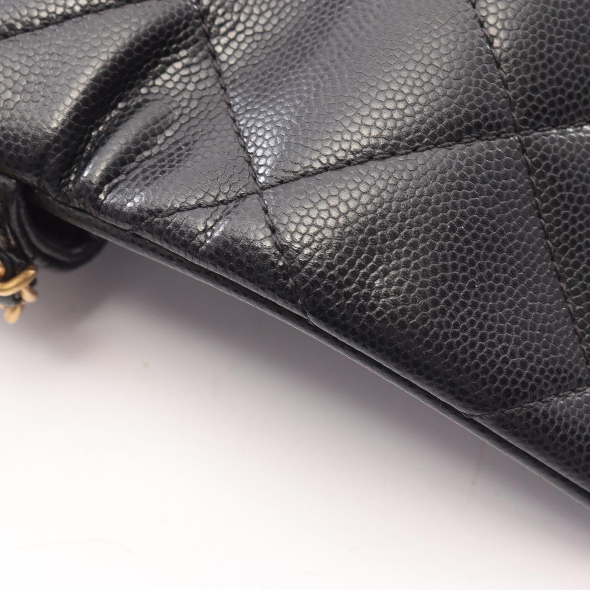 Chanel Chanel Matelassé Mini Flap Shoulder Bag/Handbag, Caviar Leather (Grained Calfskin), Women's, Black, AS3368 Size ONE SIZE - 8 Thumbnail