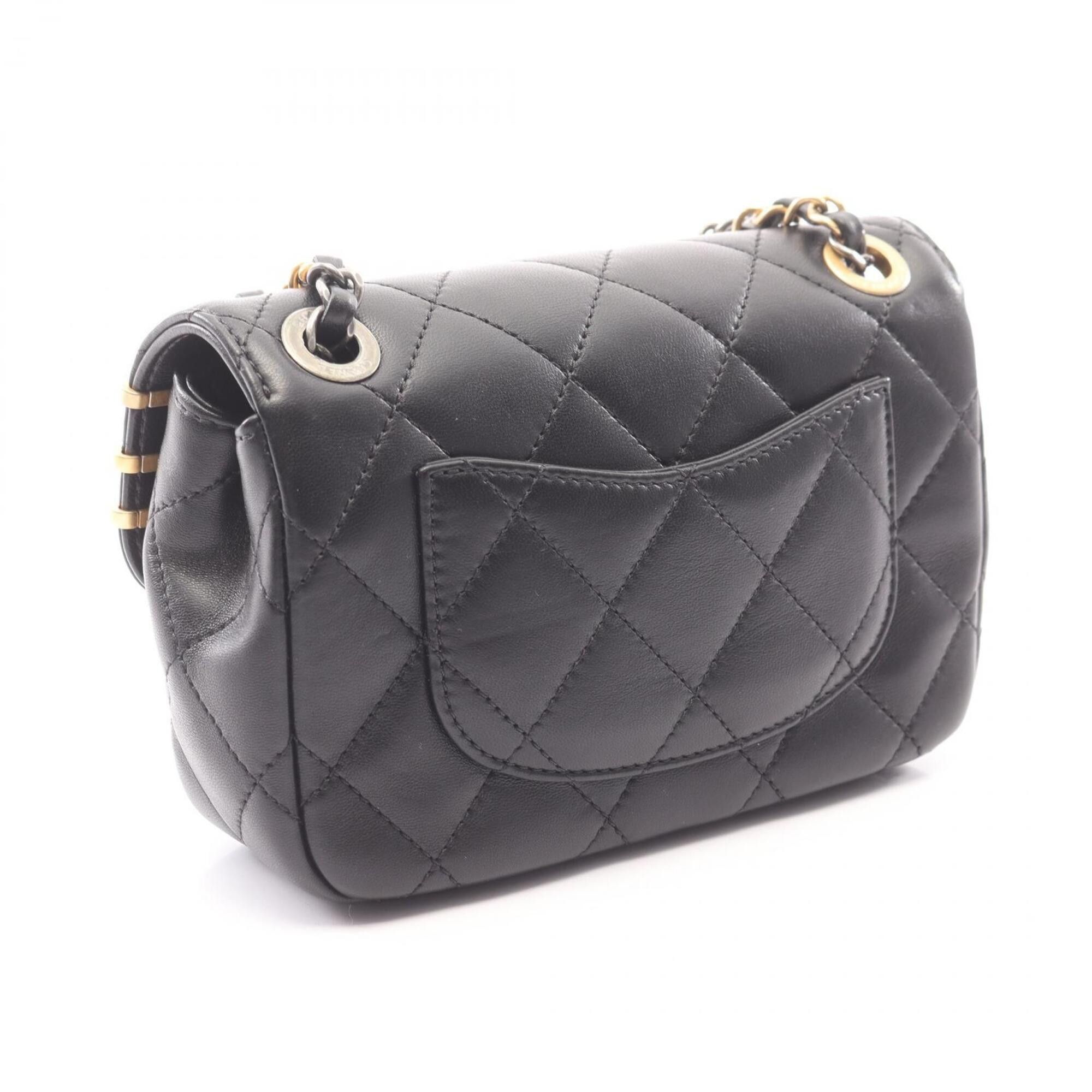 Chanel Chanel Matelassé Combination Hardware Shoulder Bag/Handbag, Lambskin Leather, Women's, Black Size ONE SIZE - 2 Thumbnail