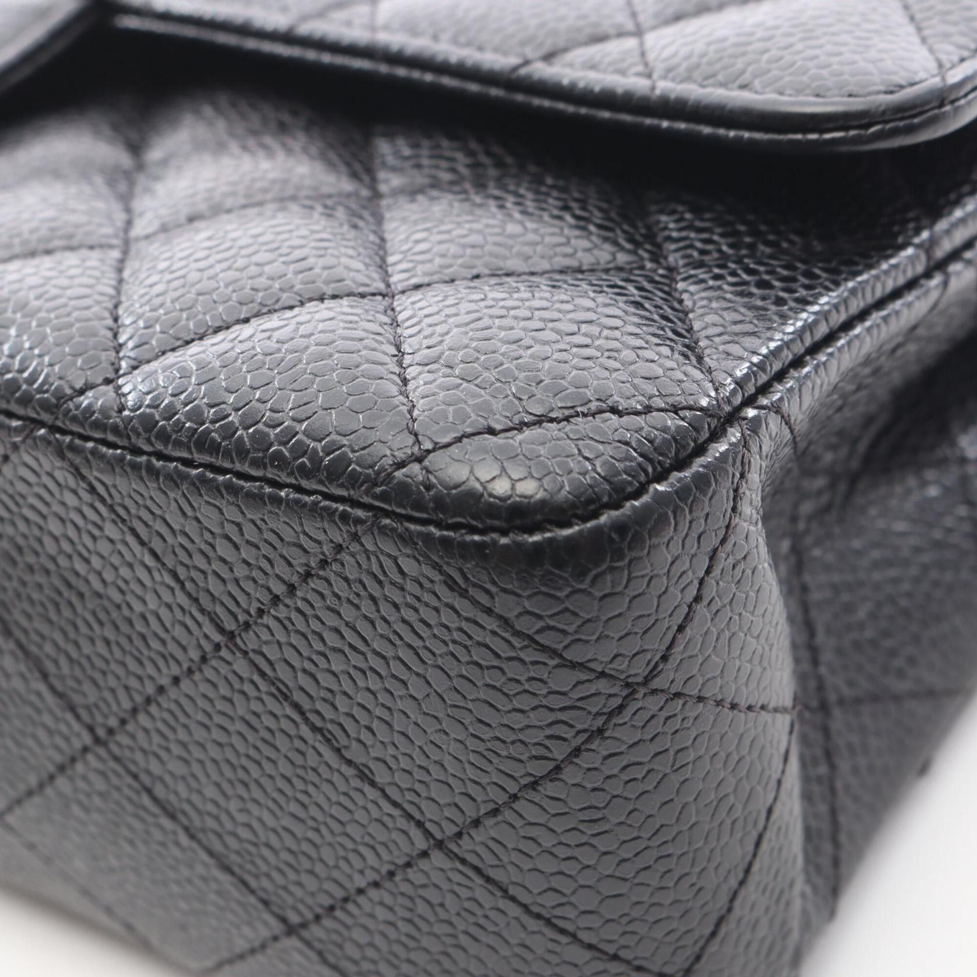 Chanel Chanel Matelassé Double Flap Shoulder Bag/Handbag, Caviar Leather (Grained Calfskin), Women's, Black Size ONE SIZE - 7 Thumbnail