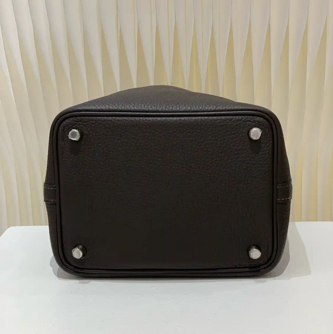 Hermes Hermes Picotin Lock 18 ebonycowhide leather handbag silver hardware B Size ONE SIZE - 6 Thumbnail